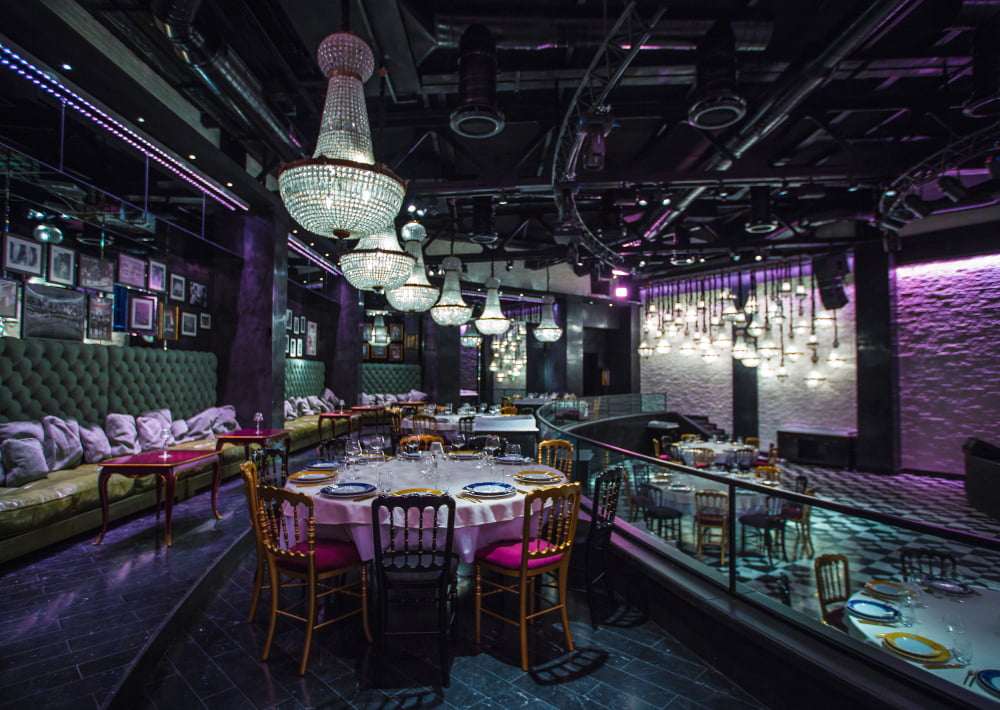 Discover The Top 20 Bars In Toronto For A Night Out With Friends   Expensive Restaurant Interior View With Colorful Illuminating 3 