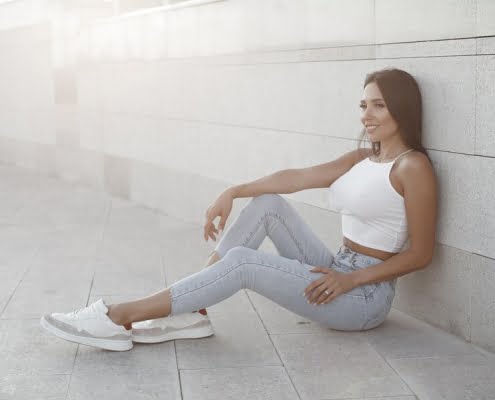 Crop Top with Sneakers